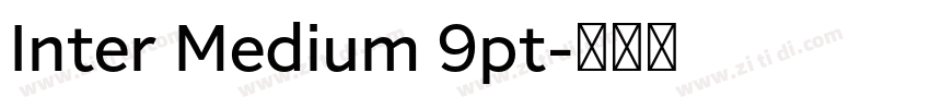 Inter Medium 9pt字体转换
